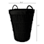 Crosby St. Black Poly Rope Round Laundry Hamper