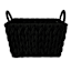 Crosby St. Chunky Rectangle Fabric Storage Basket with Handle, Large