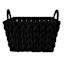 Crosby St. Chunky Rectangle Fabric Storage Basket with Handle, Large