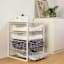 4-Drawer Metal Organizer, White