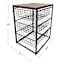 3-Drawer Metal Organizer, Black