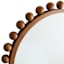 Wood Beaded Round Wall Mirror, 30"