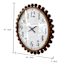 Wood Beaded Wall Clock, 30"
