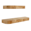 Crosby St. 2-Piece Burl Wood Wall Ledge Set