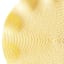 Lemonade Yellow Victorian Ruffled Round Placemat, 15"