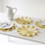 Lemonade Yellow Victorian Ruffled Round Placemat, 15"