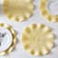 Lemonade Yellow Victorian Ruffled Round Placemat, 15"