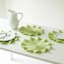 Lily Green Victorian Ruffled Round Placemat, 15"