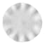 White Victorian Ruffled Round Placemat, 15"