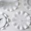 White Victorian Ruffled Round Placemat, 15"