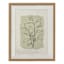 Glass Framed Leaves Print Wall Art, 16x20