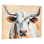Orange Steer Canvas Wall Art, 32x24