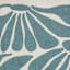 Aqua Boho Floral Canvas Wall Art, 12x16