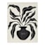Black Plant Canvas Wall Art, 24x32