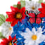 Patriotic Butterfly Wreath, 16"