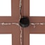 Patriotic Metal Cross Solar Yard Stake, 32"