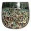 Green Lava Ceramic Outdoor Planter, Medium