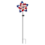 Patriotic Blue & Red Solar Metal Whirligig, 42"