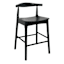 Aurora Wooden Counter Stool, Espresso Finish
