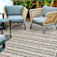 (E539) Colourscape Heritage Stripe Outdoor Area Rug, 8x10