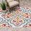 Solstice Annalise Blue & Red Outdoor Area Rug, 5x7