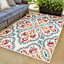 Solstice Annalise Blue & Red Outdoor Area Rug, 8x10