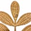 Leaf Rattan Wall Decor, Large