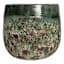 Green Lava Ceramic Outdoor Planter, Small