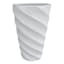Twist White Outdoor Planter, Large