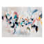 Multicolor Embellished Abstract Canvas Wall Art, 32x40