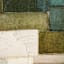 Green Sqaures Embellished Canvas Wall Art, 24"