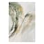 White & Gold Abstract Embellished Swirl Canvas Wall Art, 24x36