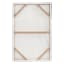 White & Gold Abstract Embellished Swirl Canvas Wall Art, 24x36