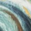 Blue & Green with Gold Swirl Embellished Abstract Canvas Wall Art, 40x30