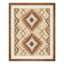 Glass Framed Brown Fabric Wall Art, 16x20