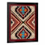 Glass Framed Red Fabric Wall Art, 16x20