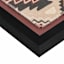 Glass Framed Red Fabric Wall Art, 16x20