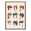Framed Saddles Canvas Wall Art, 12x16