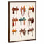 Framed Saddles Canvas Wall Art, 12x16