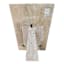 Found & Fable Wood Carved Table Decor, 13.5"