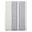 White Dobby Tablecloth with Blue Tribal Stripes, 60x84
