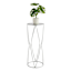 Providence Silver Metal Plant Stand, Small