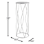 Providence Silver Metal Plant Stand, Small