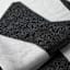 Crosby St. Black & White Modern Geo Woven Throw Blanket, 50x60