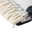 Crosby St. Black & White Modern Geo Woven Throw Blanket, 50x60