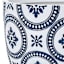 Blue Valencia Outdoor Planter, Large