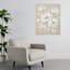 Hand Painted Flowers Canvas Wall Art, 39"