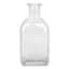 Clear Glass Square Bud Vase, 5"