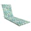 Calista Teal Outdoor Chaise Lounge Cushion
