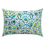 Calista Teal Lumbar Outdoor Throw Pillow, 14x20